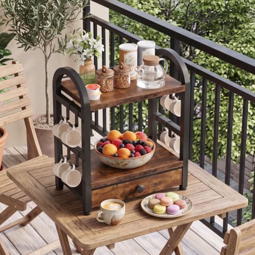 HOOBRO Coffee Mug Cup Holder, Coffee Station Organizer for Countertop