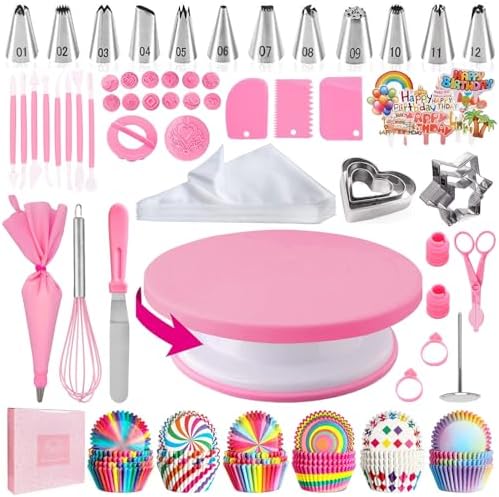 Cake Decorating Kit,Piping Bags and Tips Set,Cake Decorating
