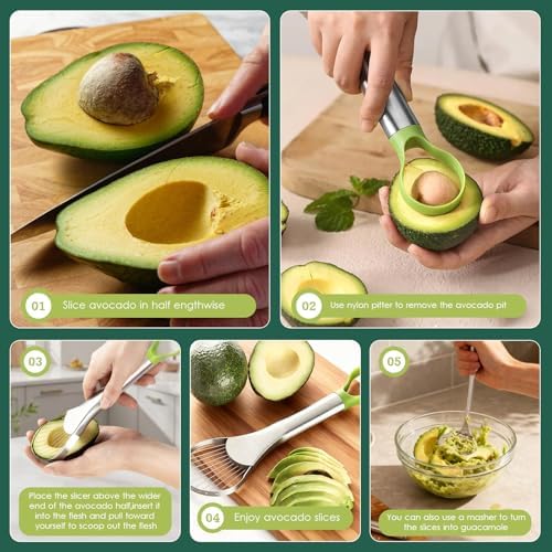 Stainless Steel Avocado Slicer and Smasher