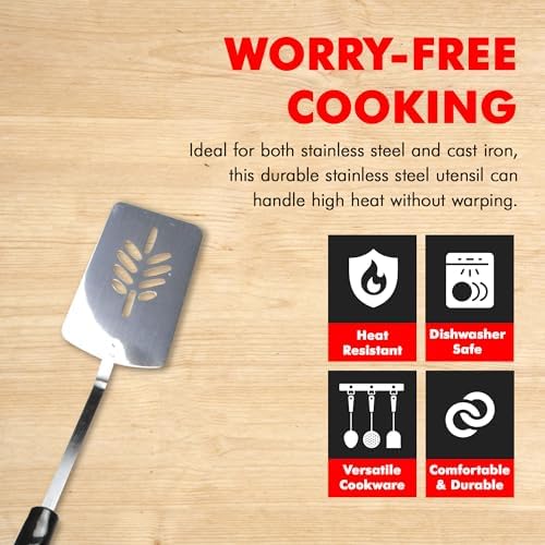 Chef Craft Select Turner/Spatula, 14 inch, Stainless Steel