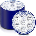 Newtay 24 Pcs Passover Seder Plate Plastic 10" Disposable Plates