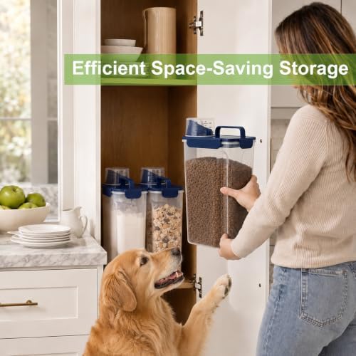 10 Lbs Rice Storage Container Dispenser, Slim Food Bin for Cereal