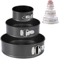3 Sets (4”/7”/9”) Round Baking Pan Springform Round Set,Stainless