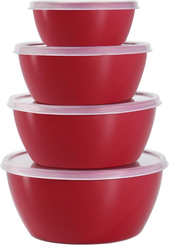 4-Piece Classic Plastic Prep Bowls by SCWBOEII