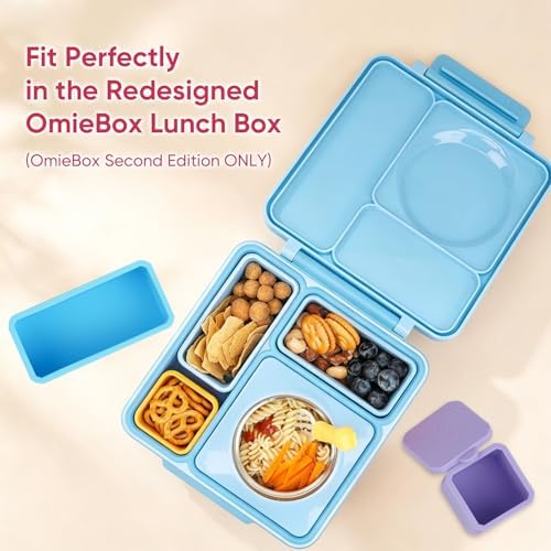 6 Pack Silicone Lunch Box Divider Compatible with OmieBox – Leakproof