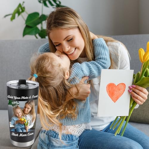 Personalized Coffee Tumbler with Picture & Text