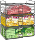 NADAMOO Expandable Chest Freezer Organizer, Stackable Wire Baskets