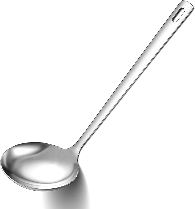 Berglander Stainless Steel Soup Ladle, 11.8" Durable Ladel Spoon by Berglander