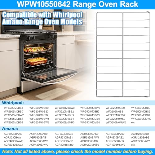 UPGRADE WPW10550642 Oven Rack Replacement For Whirlpool Oven Racks
