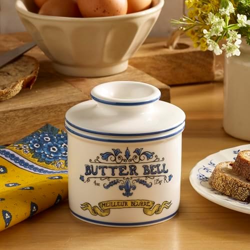Butter Bell Crock by L. Tremain Art Nouveau Ceramic Butter Keeper