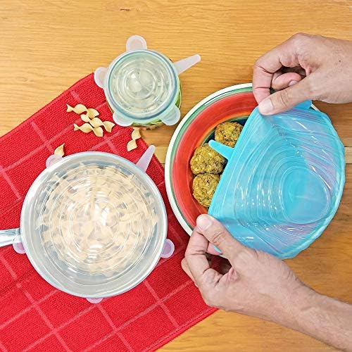 Silicone Stretch Lids, 12-Pack