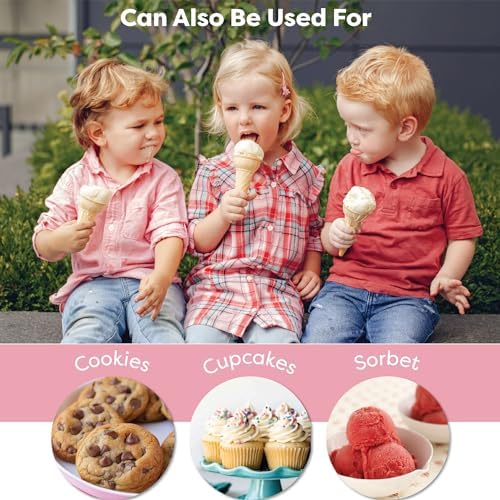 Plastic Ice Cream Scoops, Set of 2 (Red Navy)