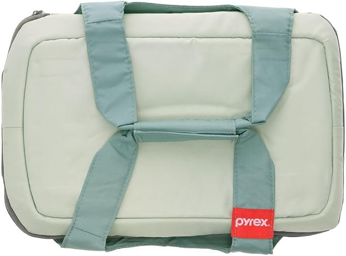 Pyrex 5-Quart Portable Sage Green Insulated Casserole Carrier - Image 2