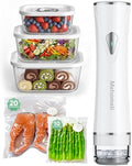 Mehomeli Vacuum Sealer Set with 3 Glass Containers, 30 Bags