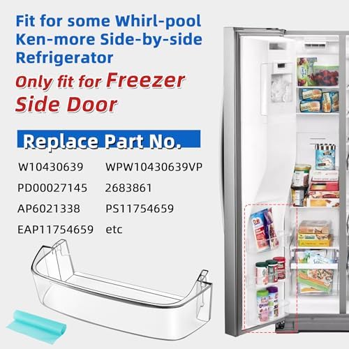WPW10430639 W10324876 Freezer Refrigerator Door Shelf Bin Compatible