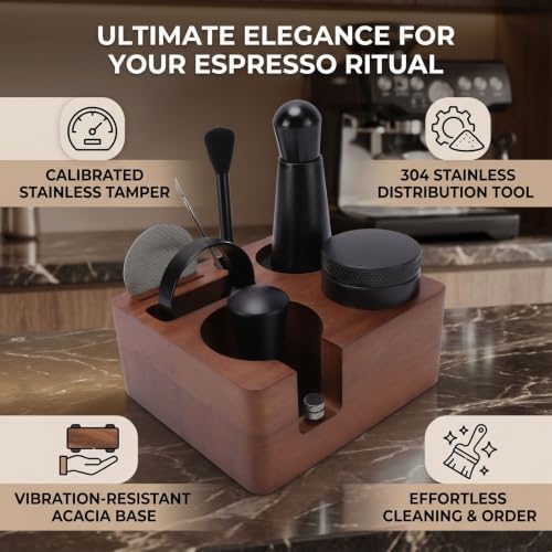 Coffee Accessories Kit 58mm Stainless Steel Coffee Tamper Set