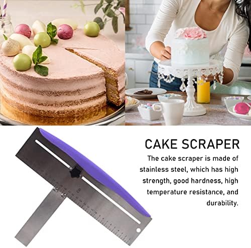 12 Inch Adjustable Cake Scraper, Stainless Steel