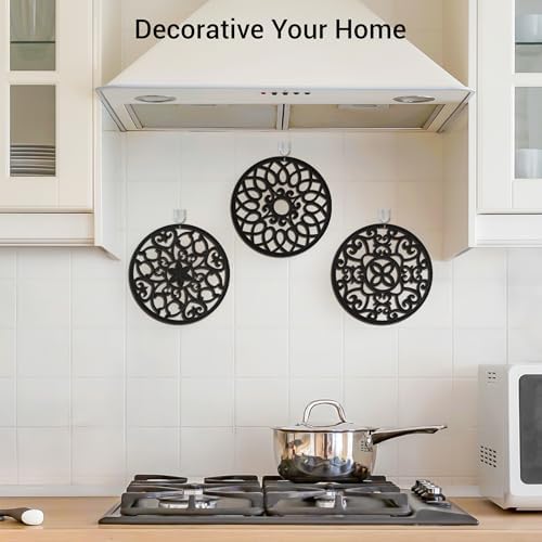 SMARTAKE 6 Set Silicone Trivet Mats for Hot Dishes Pots and Pans