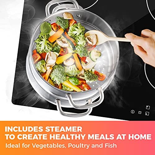 Mueller Pots and Pans Set 11-Piece, Ultra-Clad Pro Stainless Steel Cookware