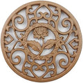 Bitray Cast Iron Trivet Mat Gold Vintage Flower Pot Holder Coaster