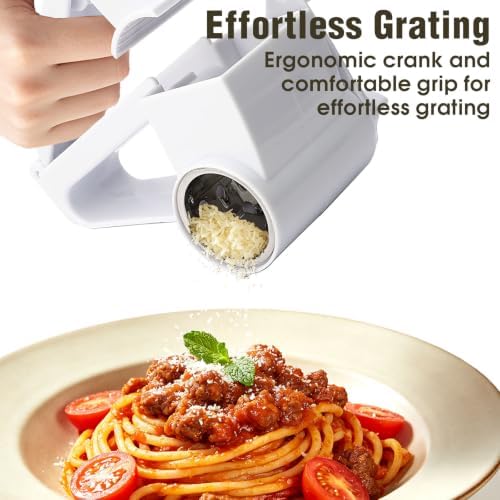 Cheese Grater Hand Crank, Classic Rotary Parmesan Shredder