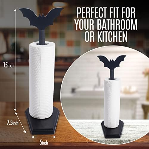 Bat Paper Towel Holder, Halloween Kitchen Decor