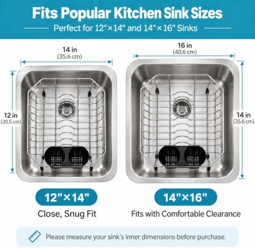 Small In-Sink Dish Drying Rack, Stainless Steel, 13.4" x 11.6"