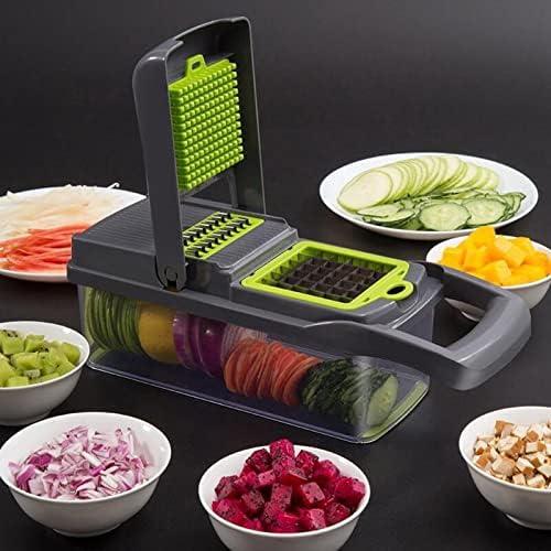 4in1 Vegetable and Fruit Chopper, Manual Spiralizer