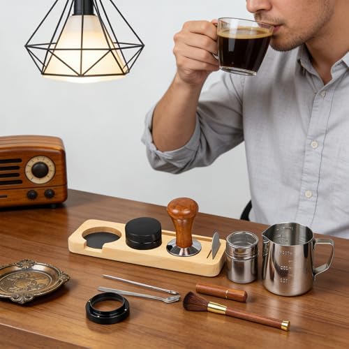 28PCS Espresso Accessories Kit,51mm Espresso Tamper Tools,Includes