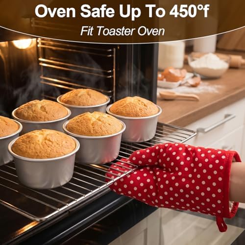 18 PCS 4 Inch Mini Round Cake Pans – Nonstick Aluminum Baking Molds