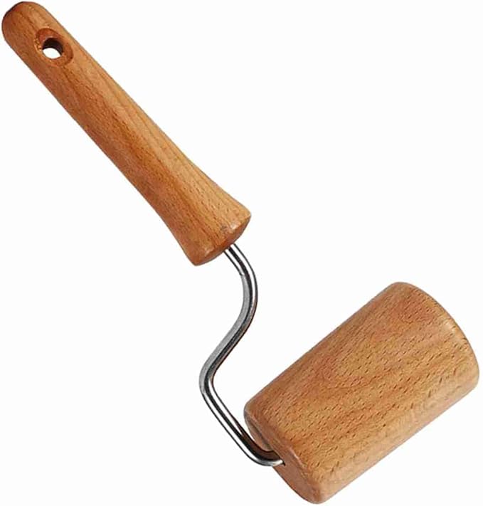 Small Rolling Pin, Pizza Dough Roller, Non Stick Wood Pastry Roller, Kitchen - Image 3