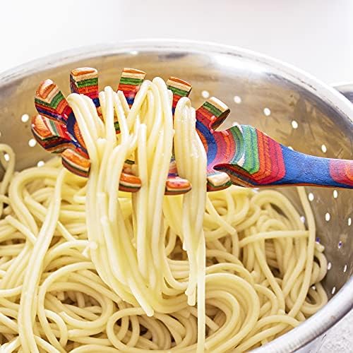 Baltique Marrakesh Collection Wooden Spaghetti Spoon – 12.5" Pasta