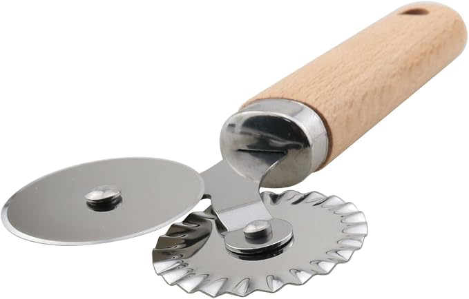 Stainless Steel Pastry Double Cutter Wheel 360 Degree Rolling Embossing Wheel - Image 4