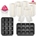 Lallisa 2 Baking Pans 500 Cupcake Liners, 12 Cavity Non Stick Set