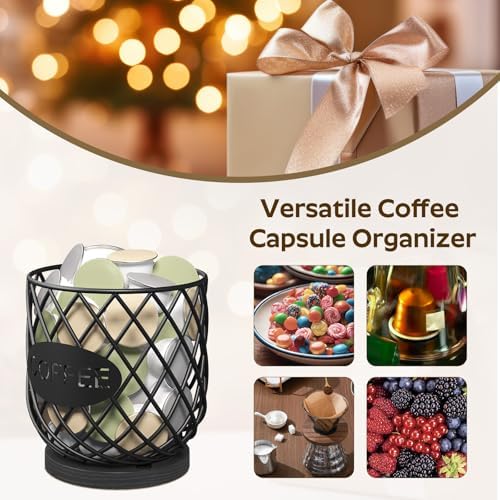 YATINEY Coffee Pod Holder Organizer, Compatible with K Cup & Nespresso