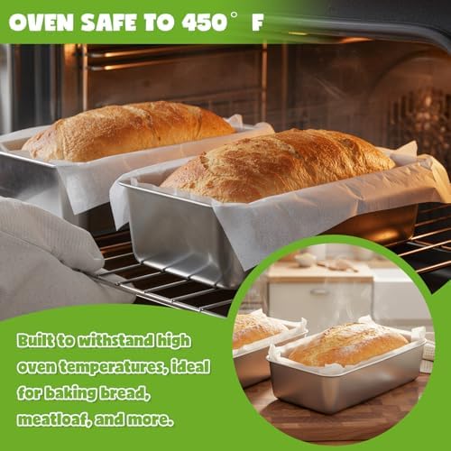 304 Stainless Steel Loaf Pan for Baking Bread, 9 x 5 Inch Loaf Pan