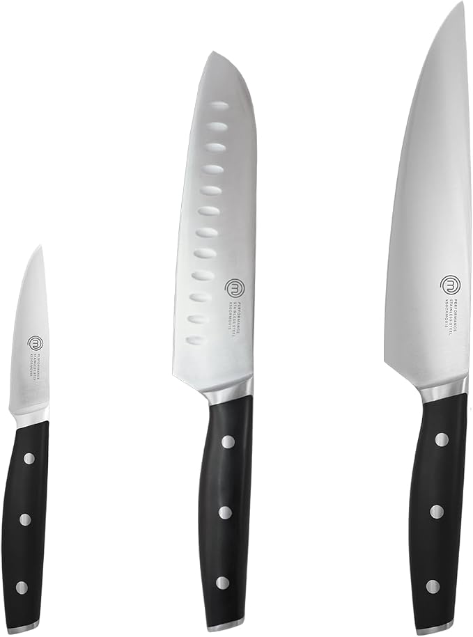 MasterChef Chef Knife Set of 3 Professional Quality Kitchen Knives by MasterChef