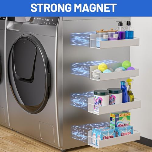 Vetacsion 4-Pack Magnetic Laundry Organizer, White