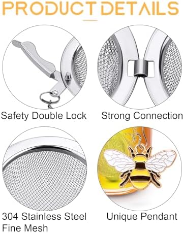 Stainless Steel Tea Infusers, Set of 2 TeaSanavie Tea Strainer Tea