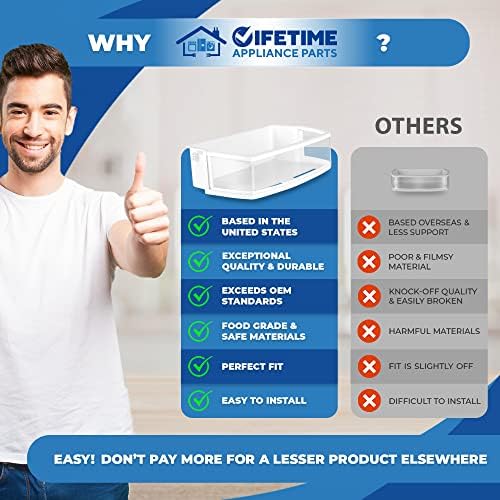 Lifetime Appliance AAP73631503 Door Shelf Bin (Right) Compatible with
