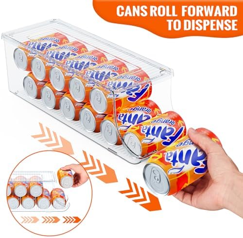 SCAVATA 2 Pack Soda Can Organizer, 12 Cans Each