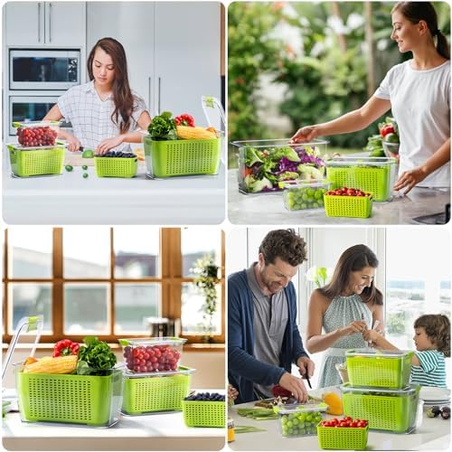 LUXEAR Fresh Produce Saver, 3-Pack, BPA-Free