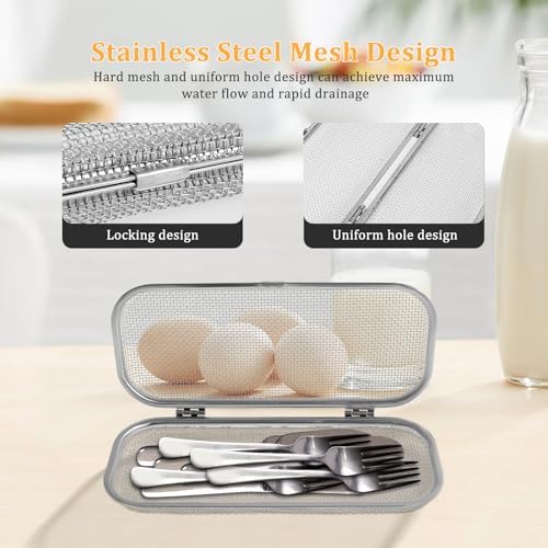 2 Pcs Stainless Steel Dishwasher Basket, Practical Dishwasher