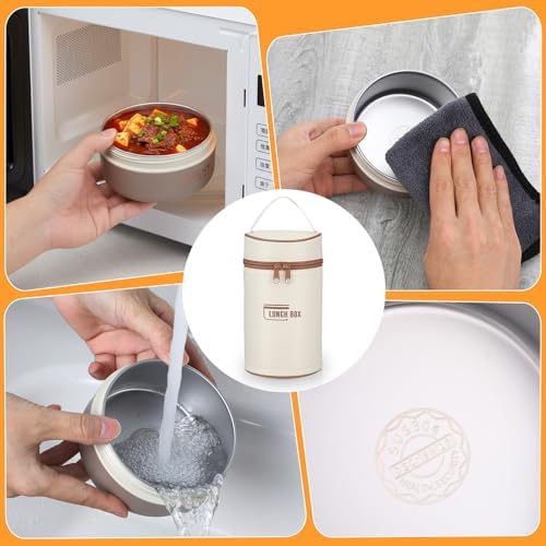 3 Pcs Stainless Steel Bento Lunch Container Set