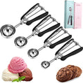 Yinder 4 Pcs Cookie Scoop Set Ice Cream Scooper Cookie Scoops for