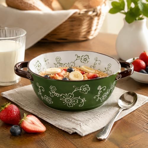 AVLA 4 Pack Ceramic Soup Bowls, 22 Ounces Porcelain Serving Bowl Set
