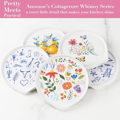 Ceramic Spoon Rest for Stove Top Cute Spoon Rest for Kitchen Counter