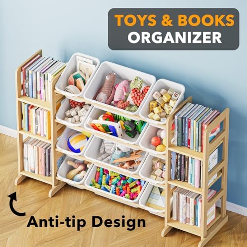 SpaceAid Toy Storage Organizer, 6 Shelves and 12 Bins