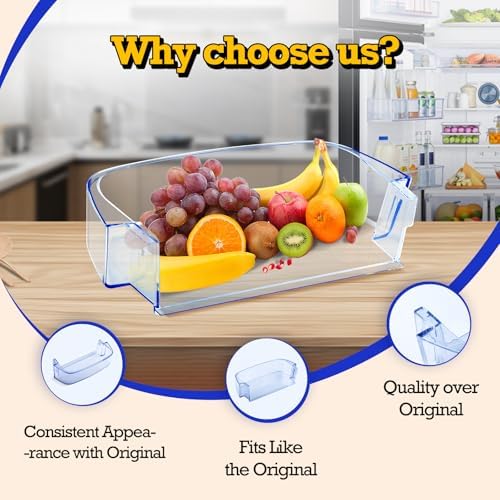 2-Pack WPW10430639 Refrigerator Door Shelf Bin Compatible with