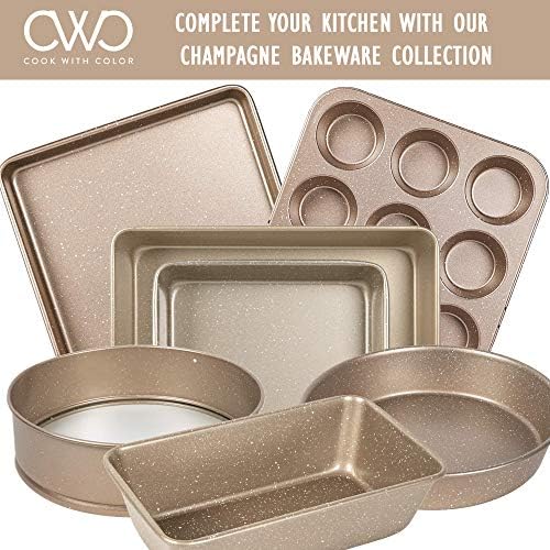 COOK WITH COLOR Bakeware Non Stick Baking Sheet, Champagne, 9"